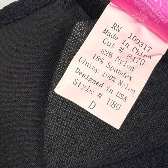 NWT B. SWIM Black Swimsuit 2PCs Bikini Bottom Sz.M Top Sz.D Sexy Beach - Picture 8 of 14